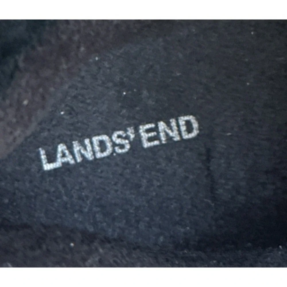 Lands End Womens 513025 Size 9.5 B Black Slip On All Weather Loafer Comfort Walk